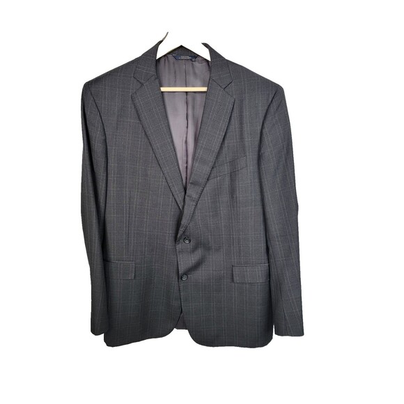 Brooks Brothers 1818 Regent Drago Blazer Mens 44R Navy Blue Striped Italian Wool - Picture 1 of 16